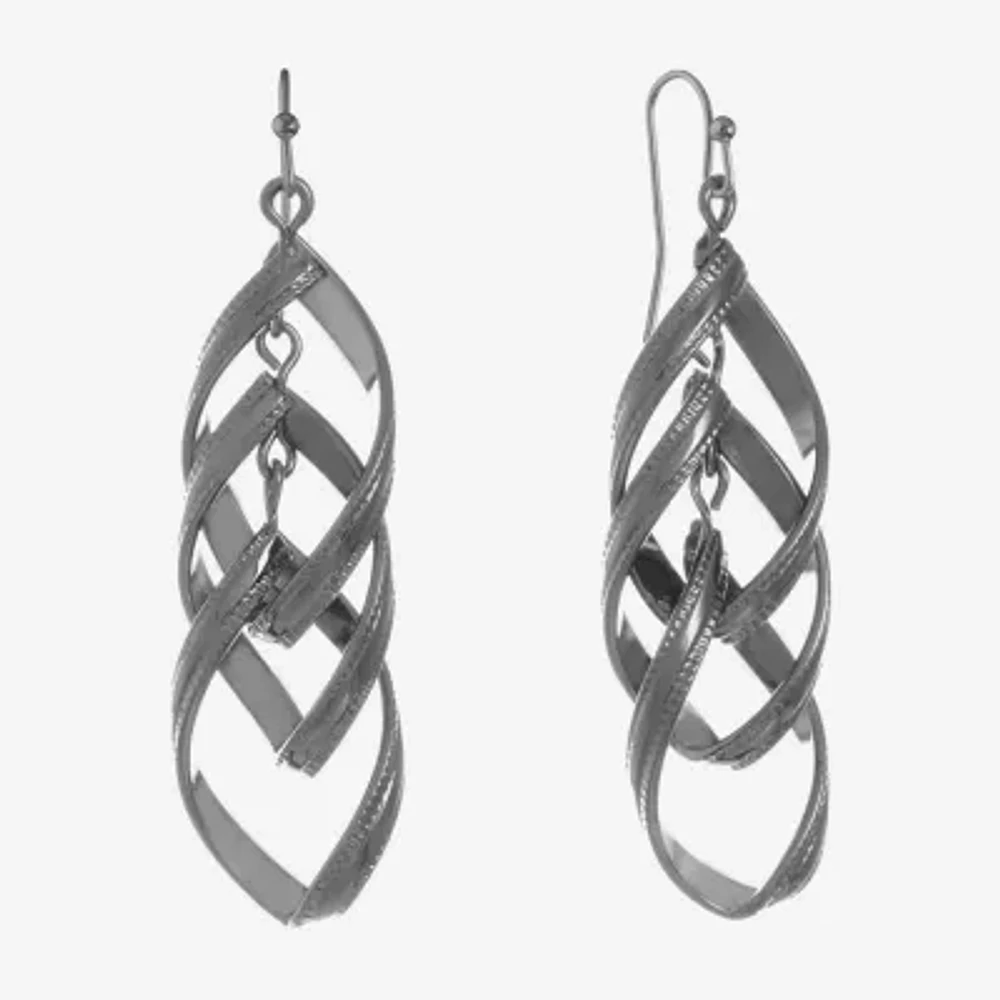 Liz Claiborne Linear Womens Drop Earrings