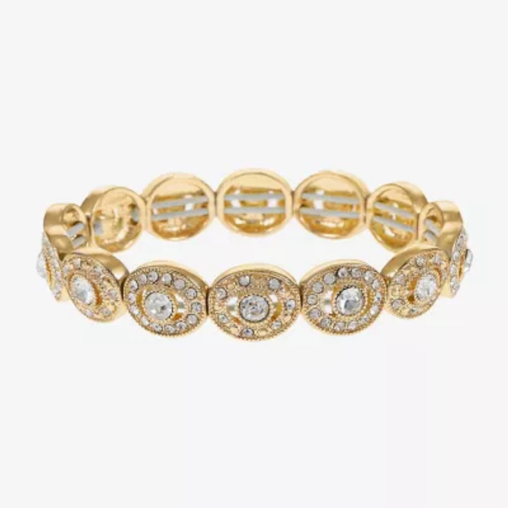 Monet Jewelry Womens Curved Stretch Bracelet