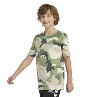 adidas Big Kid Boys Crew Neck Short Sleeve Regular Fit Graphic T-Shirt