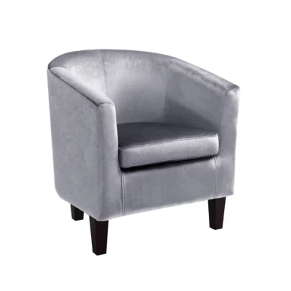 Antonio Velvet Barrel Chair
