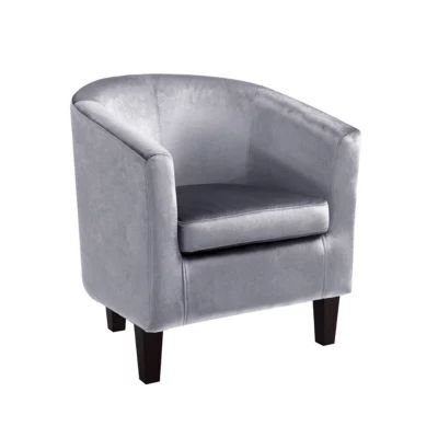 Antonio Velvet Barrel Chair