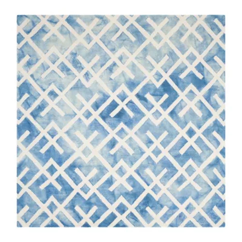 Safavieh Dip Dye Collection Earleen Geometric Square Area Rug