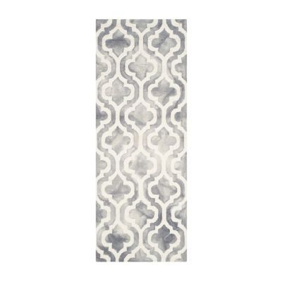 Safavieh Dip Dye Collection Elfrida Geometric Runner Rug