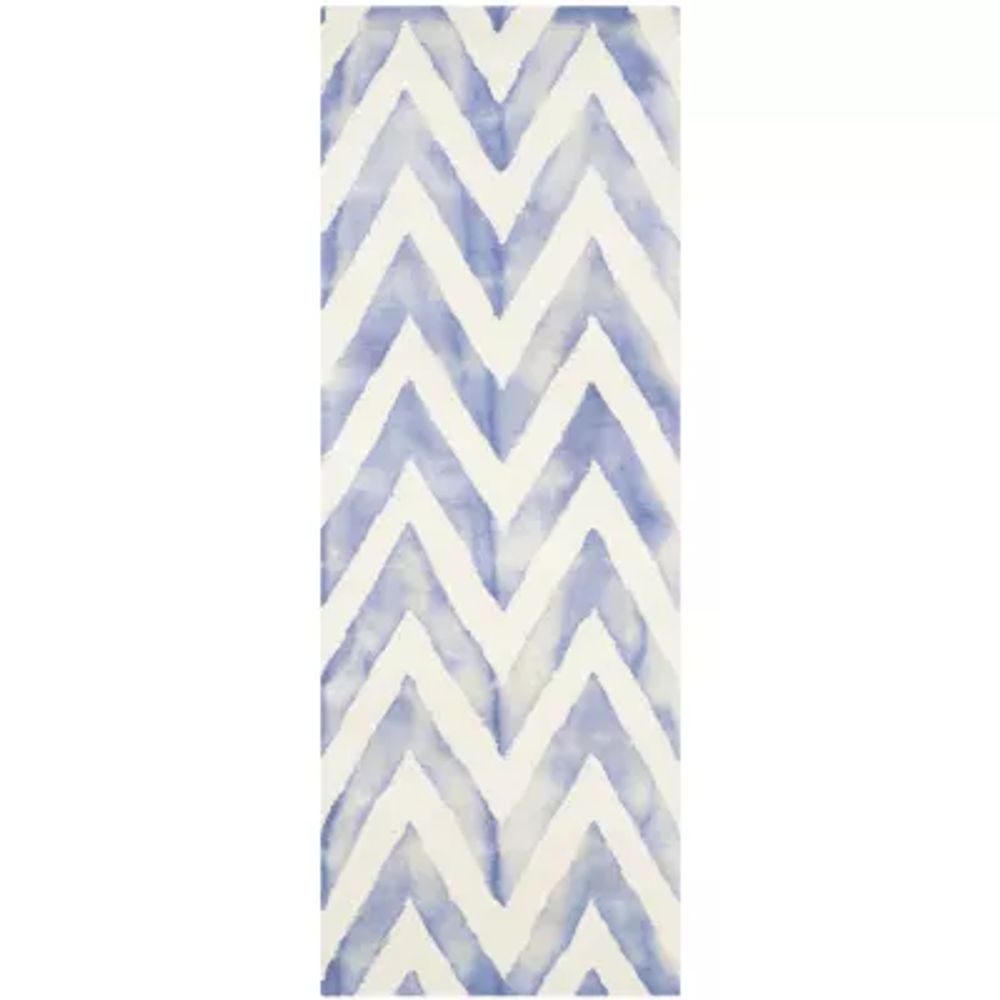 Safavieh Dip Dye Collection Ronnie Chevron Runner Rug