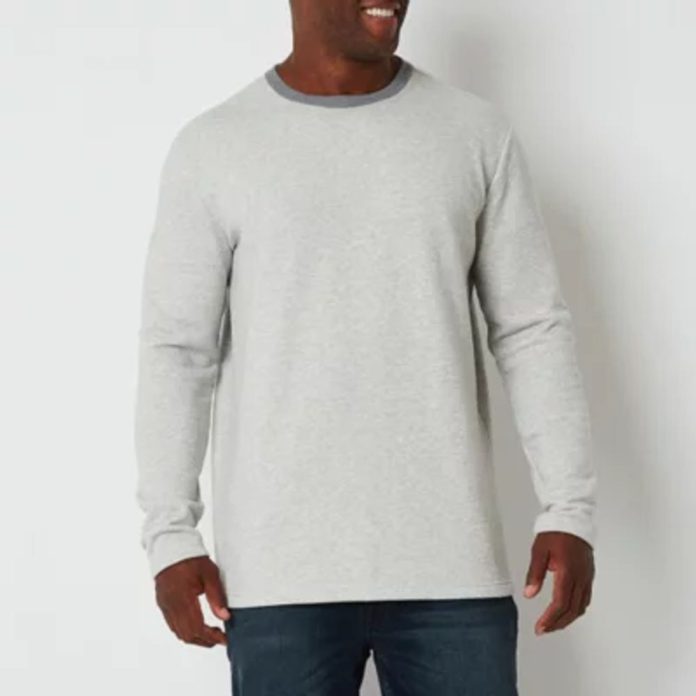 St. John's Bay Big and Tall Mens Crew Neck Long Sleeve Sweatshirt