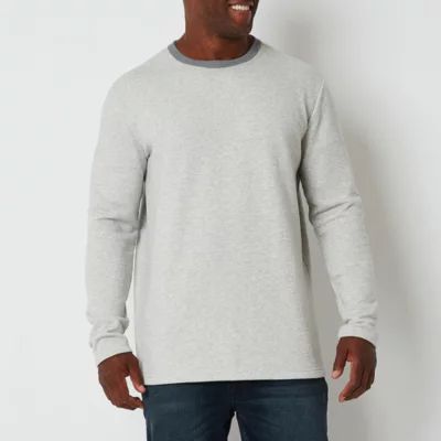 St. John's Bay Big and Tall Mens Crew Neck Long Sleeve Sweatshirt