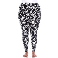 White Mark Womens Mid Rise 28" Plus Full Length Leggings