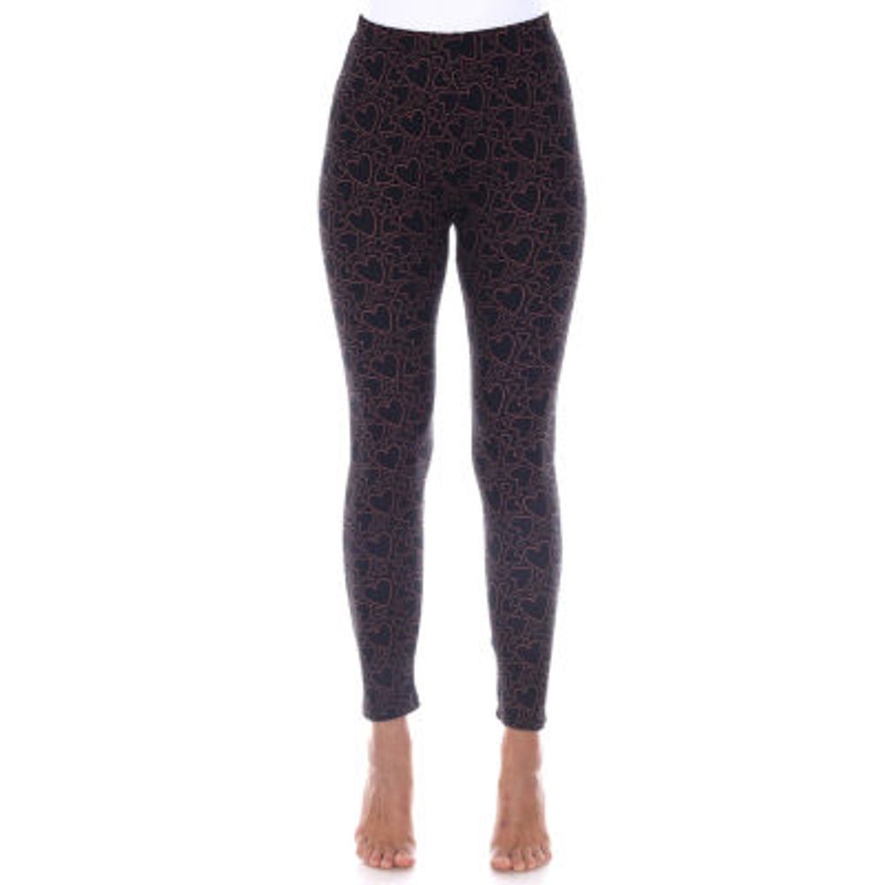 White Mark Womens Mid Rise 26" Full Length Leggings