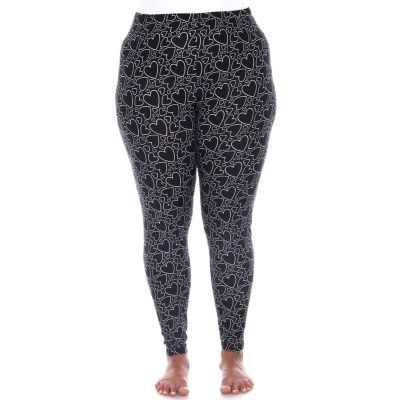 White Mark Plus Womens Mid Rise 28" Full Length Leggings