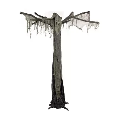 Northlight 7.5ft Black And Gray Spooky Standing Ghost Artificial Tree