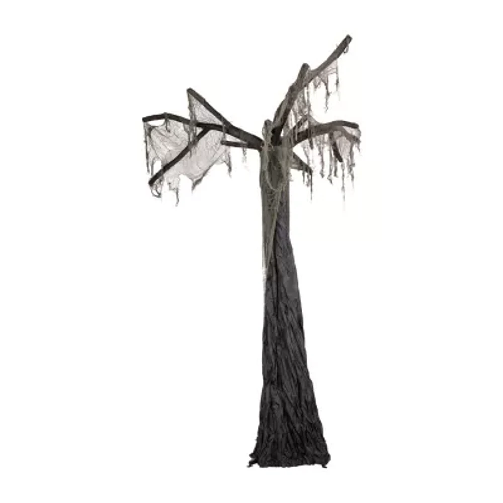 Northlight 7.5ft Black And Gray Spooky Standing Ghost Artificial Tree