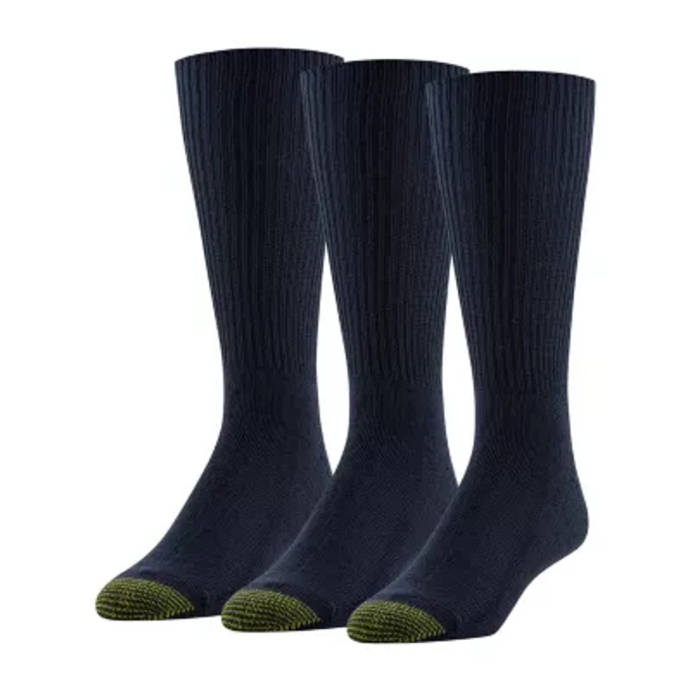 Gold Toe Fluffies Mens 3 Pair Crew Socks