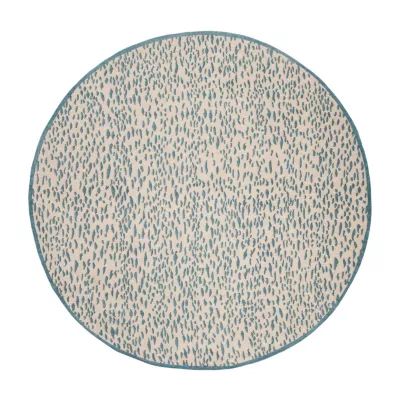 Safavieh Marbella Collection Gaia Geometric Round Area Rug