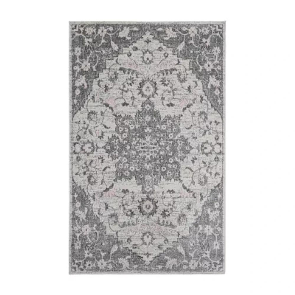 Amer Rugs Montana Herris Medallion Washable Indoor Rectangular Area Rug