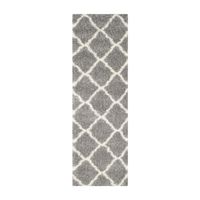 Safavieh Montreal Shag Collection Grover Geometric Runner Rug
