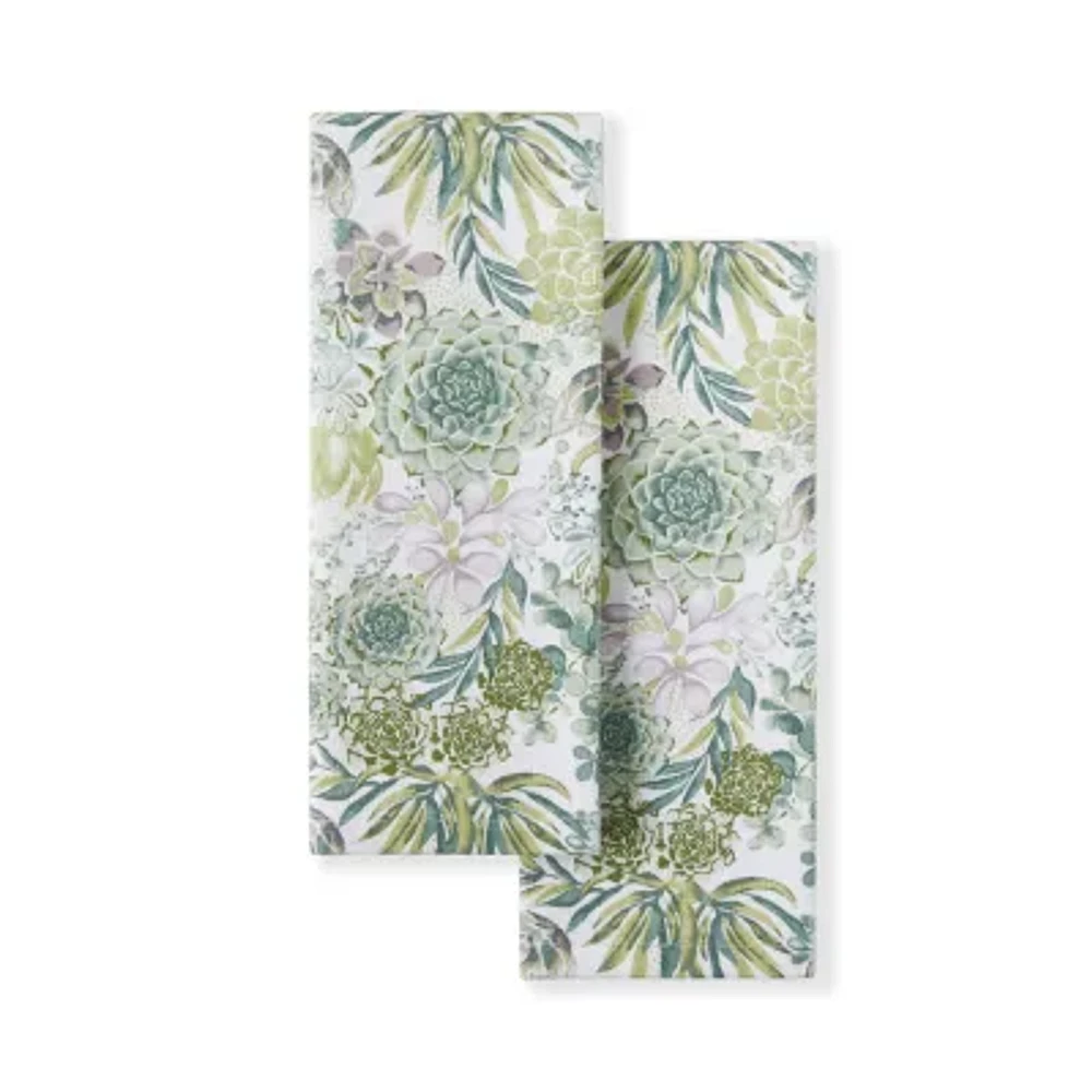 Martha Stewart Succulents 2-pc. Kitchen Towel Set