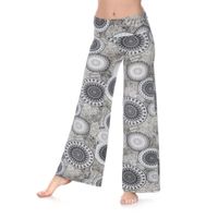 White Mark Womens Mid Rise Wide Leg Palazzo Pant