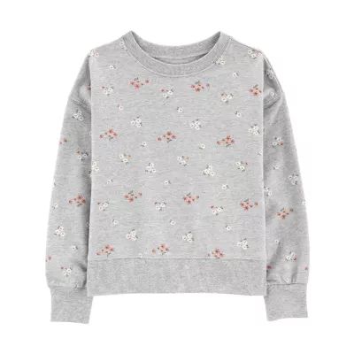 Carter's Little & Big Kid Girls Crew Neck Long Sleeve T-Shirt