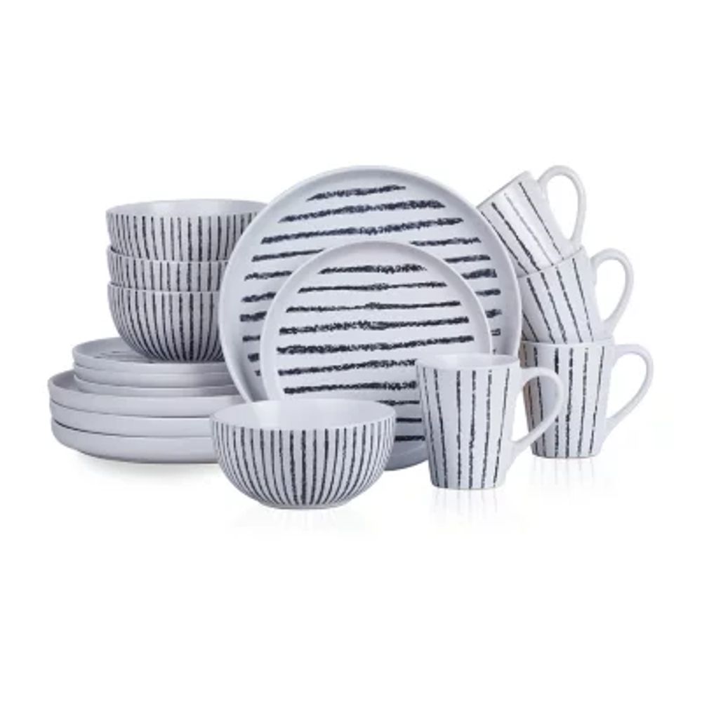 Stone + Lain Nova 16-pc. Stoneware Dinnerware Set