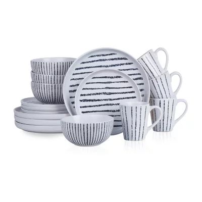 Stone + Lain Nova 16-pc. Stoneware Dinnerware Set