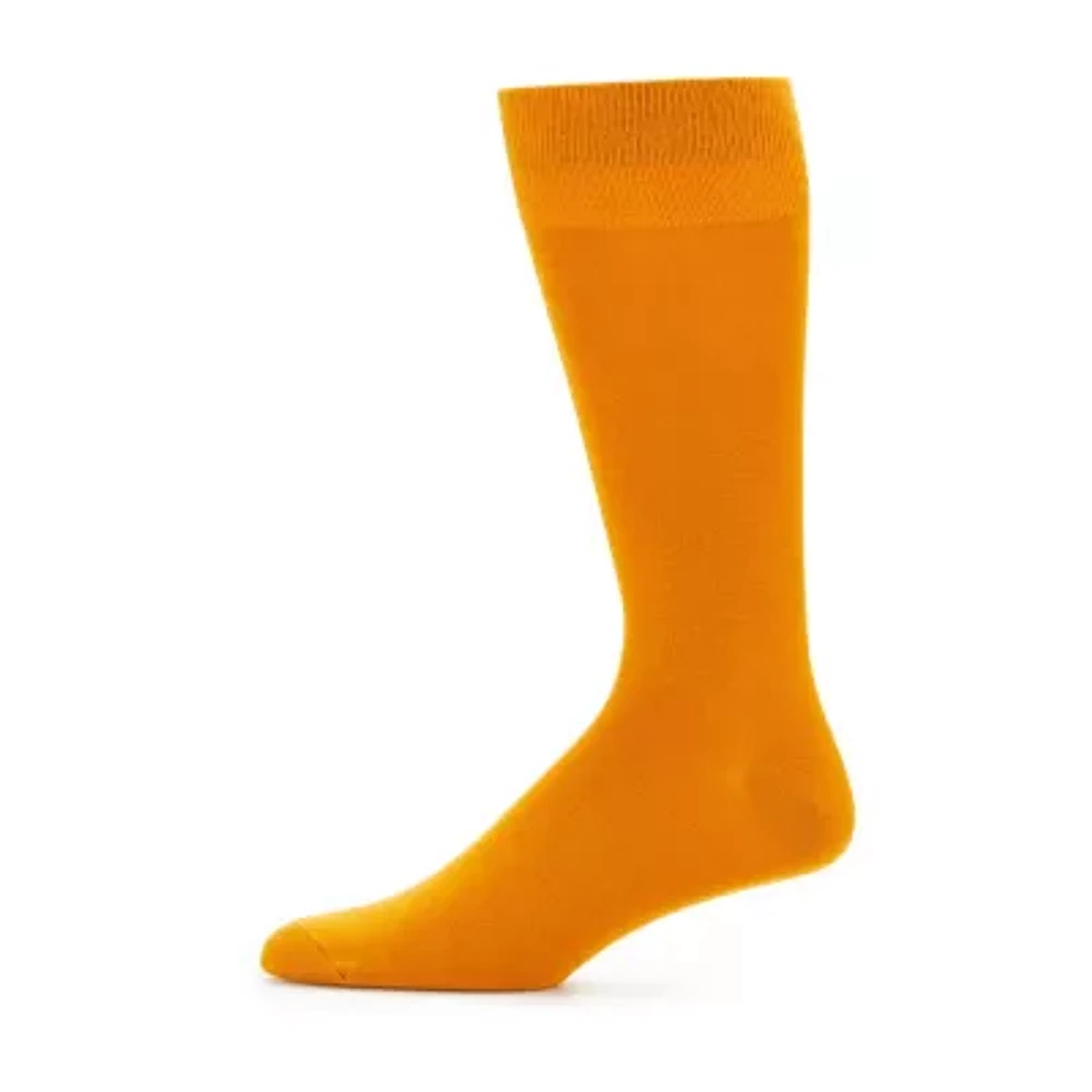 J. Ferrar Dress Mens 1 Pair Crew Socks