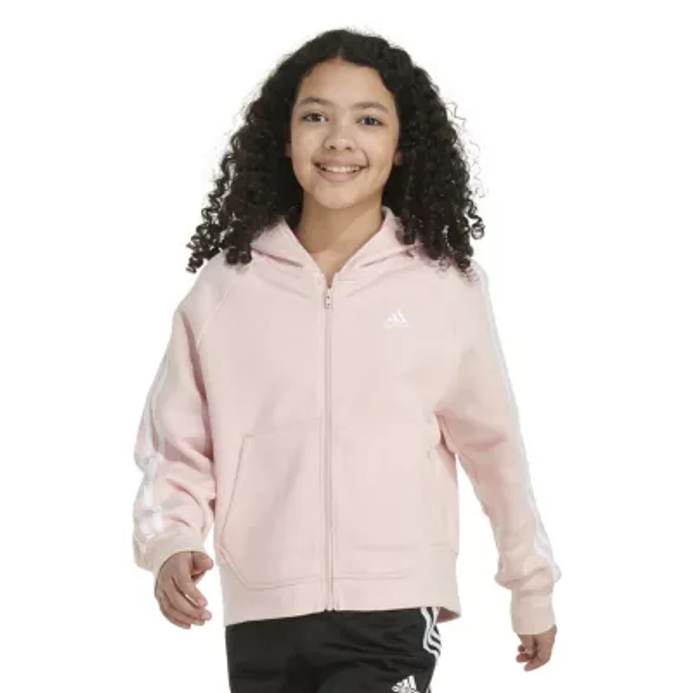 adidas Big Kid Girls Fleece Midweight Jacket