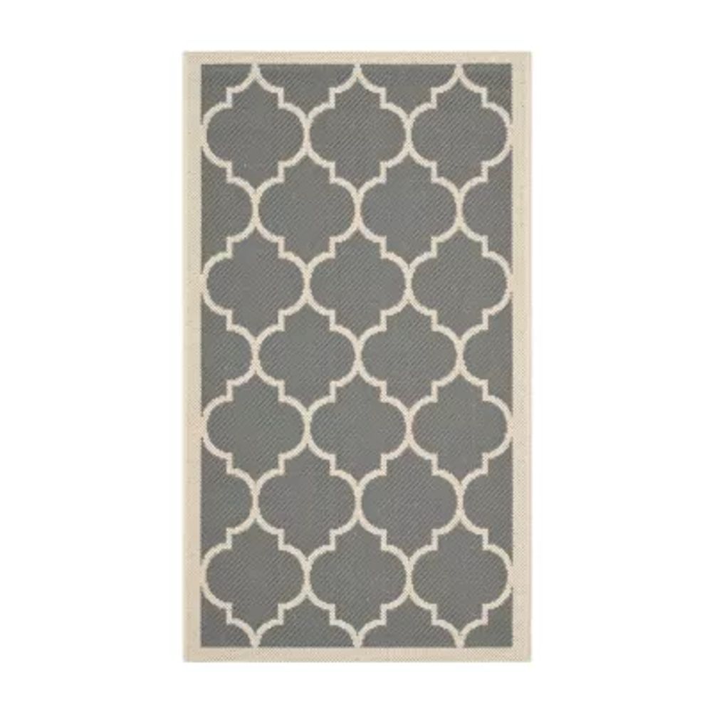 Safavieh Courtyard Collection Amias Geometric Indoor/Outdoor Area Rug