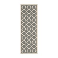 Safavieh Courtyard Collection Bailey Geometric Indoor/Outdoor Runner Rug