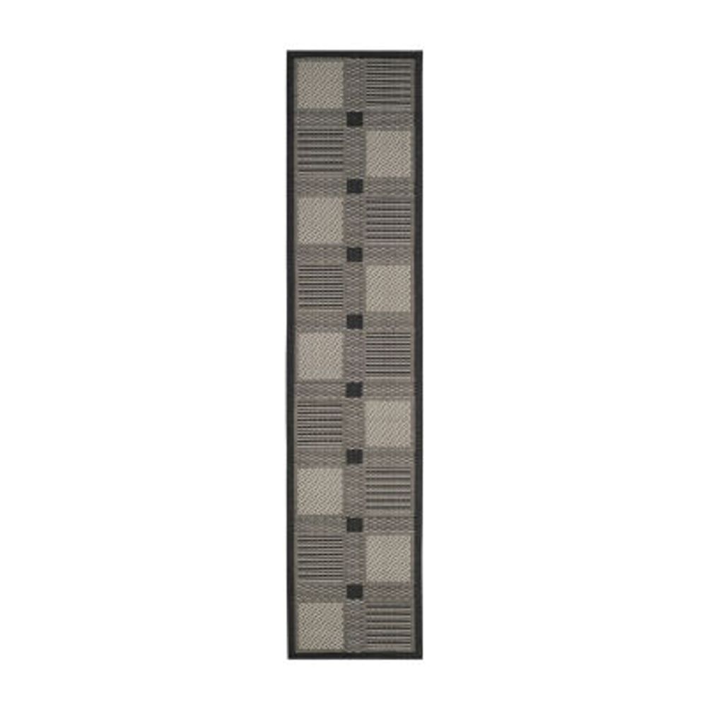 Safavieh Courtyard Collection Bronagh Geometric Indoor/Outdoor Runner Rug