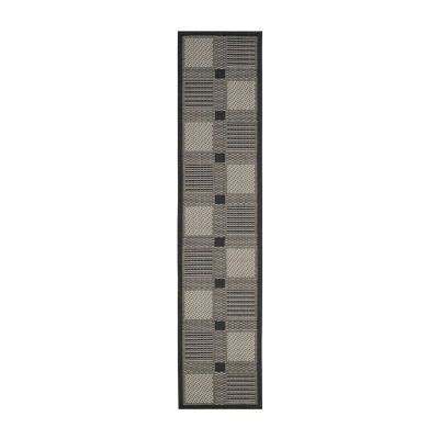 Safavieh Courtyard Collection Bronagh Geometric Indoor/Outdoor Runner Rug
