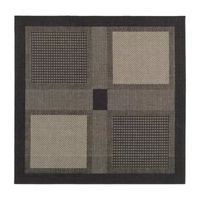 Safavieh Courtyard Collection Bronagh Geometric Indoor/Outdoor Square Area Rug