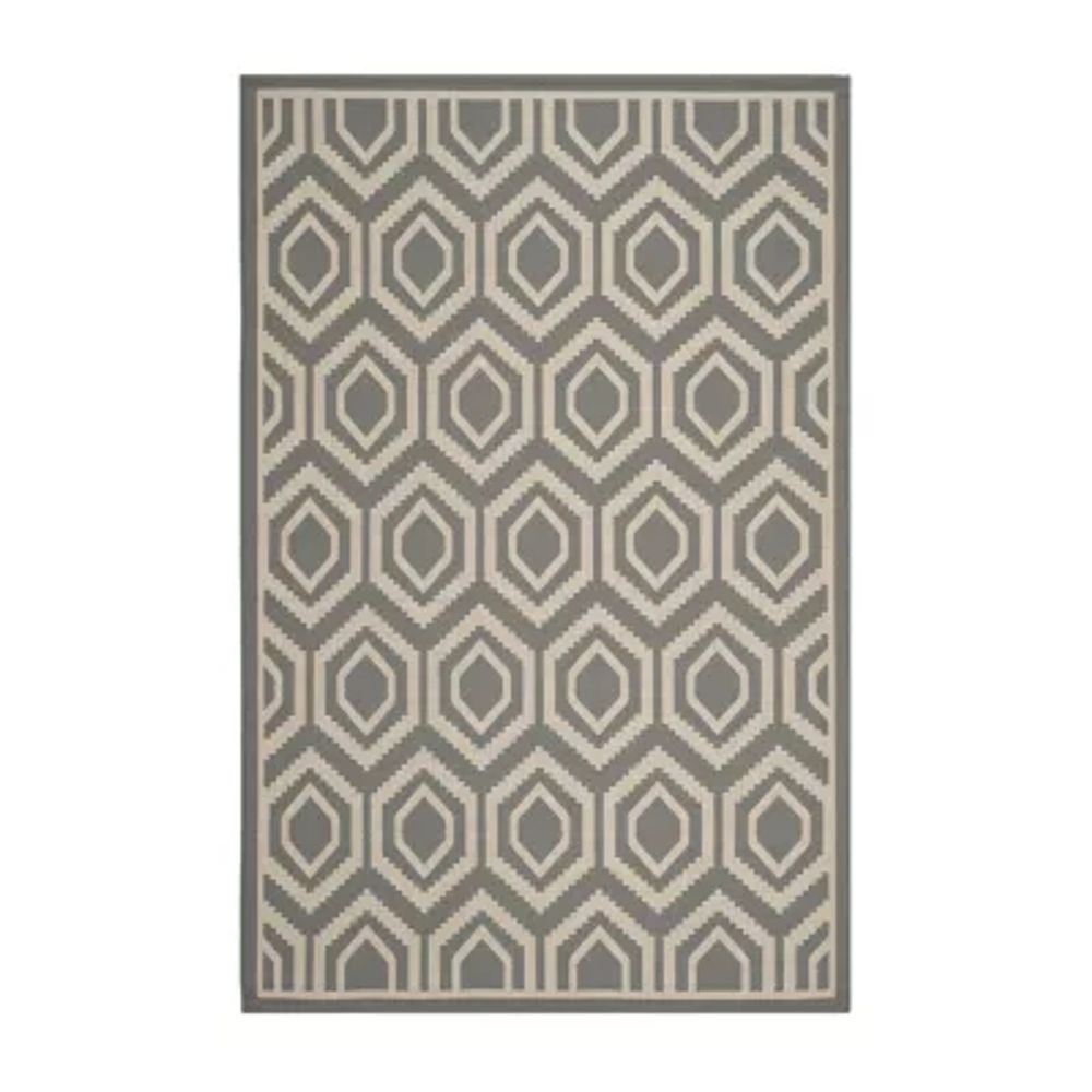 Safavieh Courtyard Collection Carmella Geometric Indoor/Outdoor Area Rug