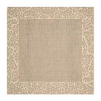 Safavieh Courtyard Collection Chad Oriental Indoor/Outdoor Square Area Rug