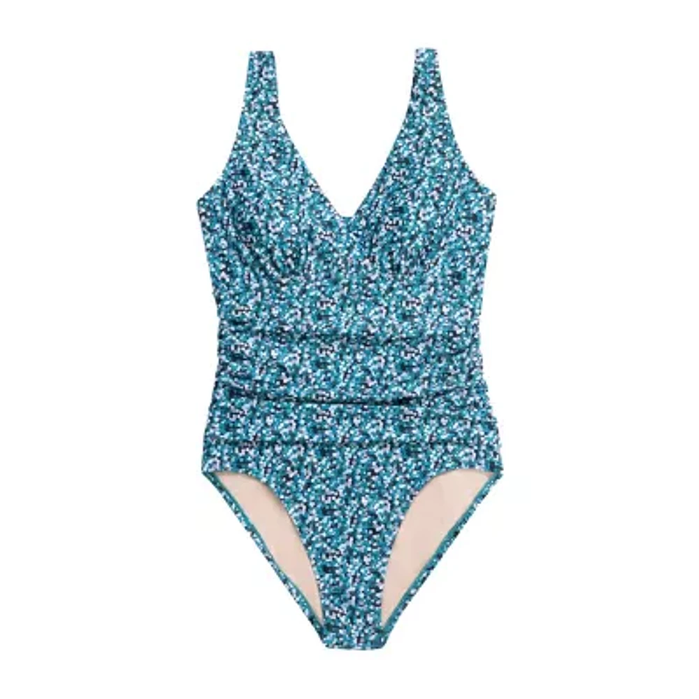 Dolfin Aquashape Surplice Wrap One Piece Swimsuit