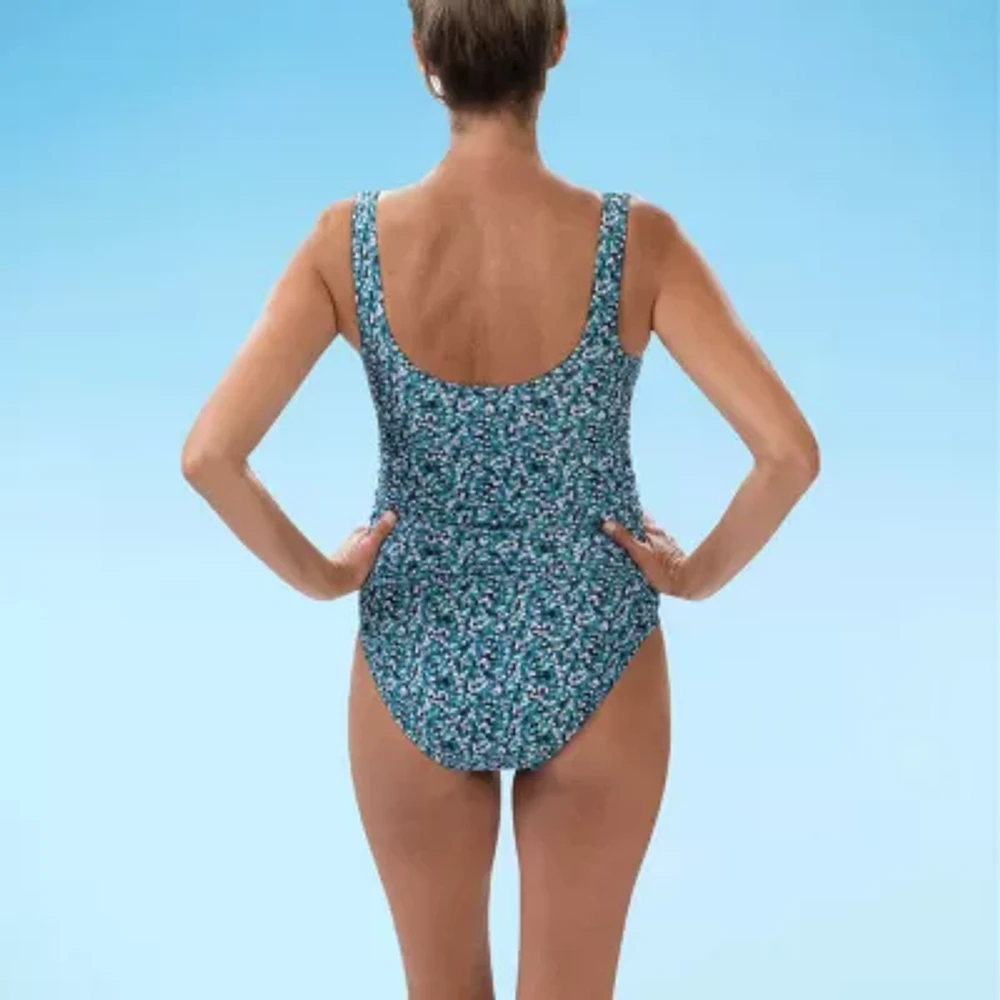 Dolfin Aquashape Surplice Wrap One Piece Swimsuit