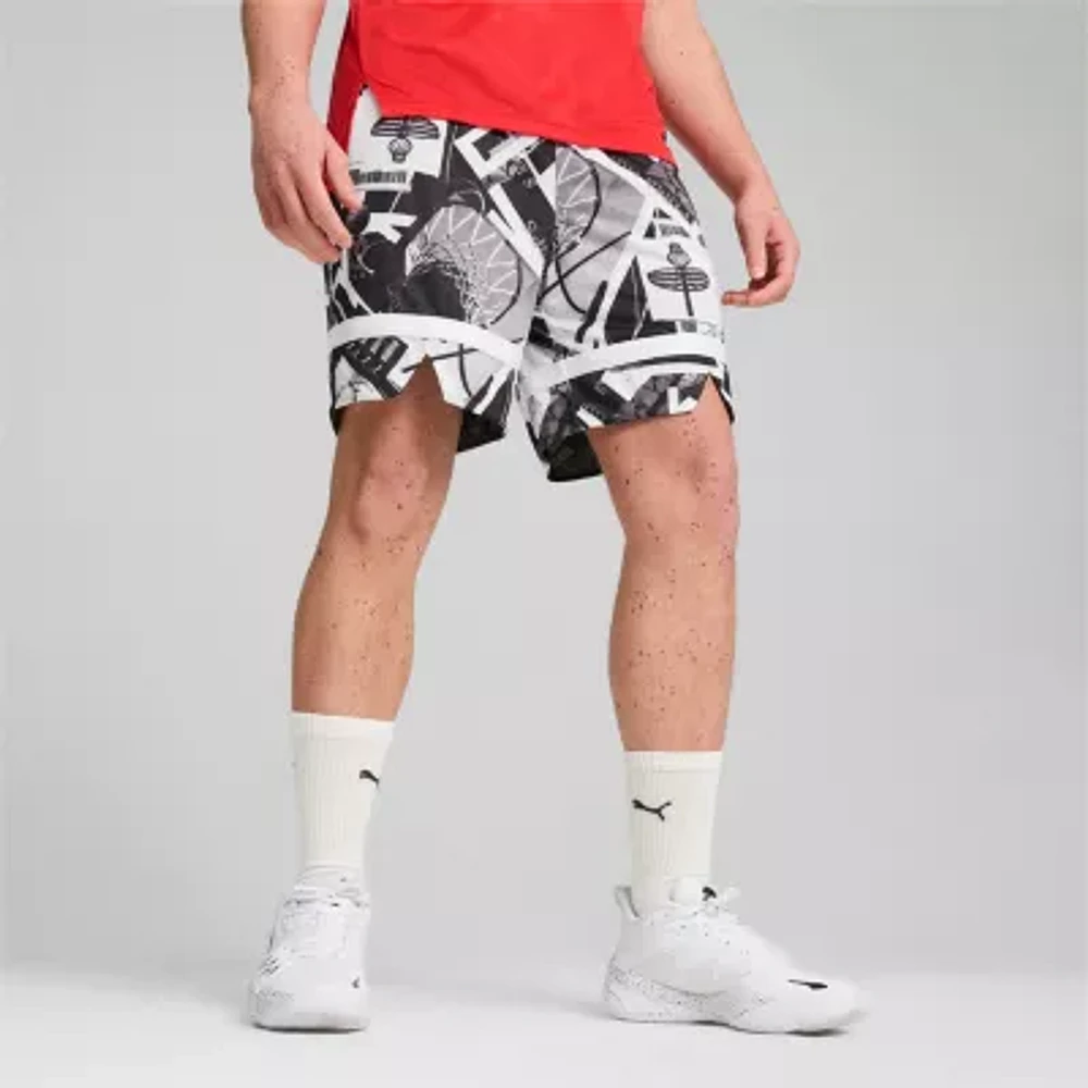PUMA Mens 8" Moisture Wicking Quick Dry Workout Shorts