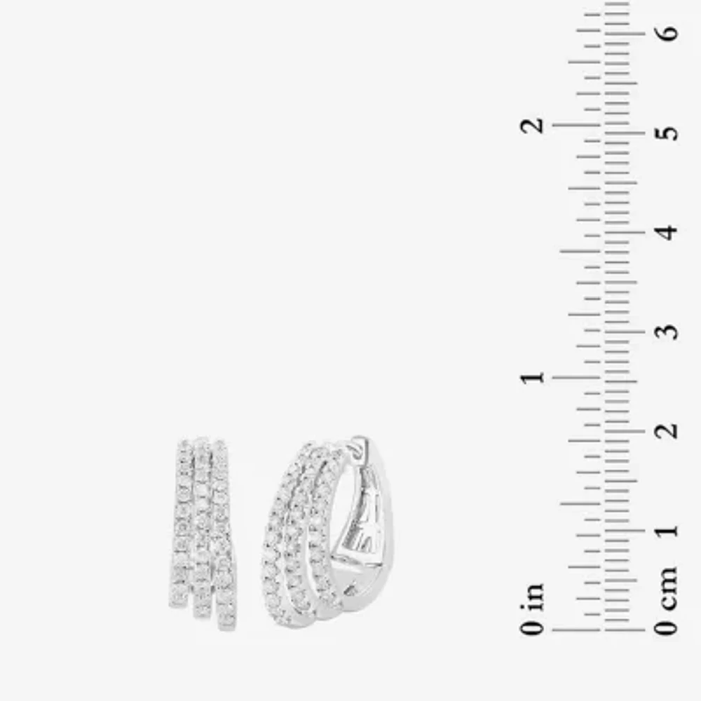 Effy (G / Vs2-Si1) 1 CT. T.W. Lab Grown White Diamond Sterling Silver 76mm Stud Earrings