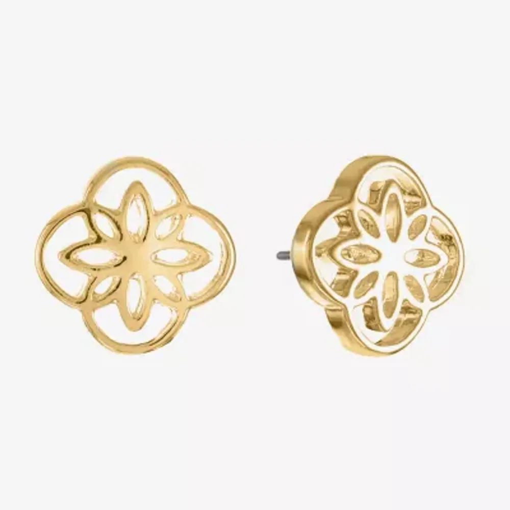 Liz Claiborne Gold Tone 12mm Stud Earrings