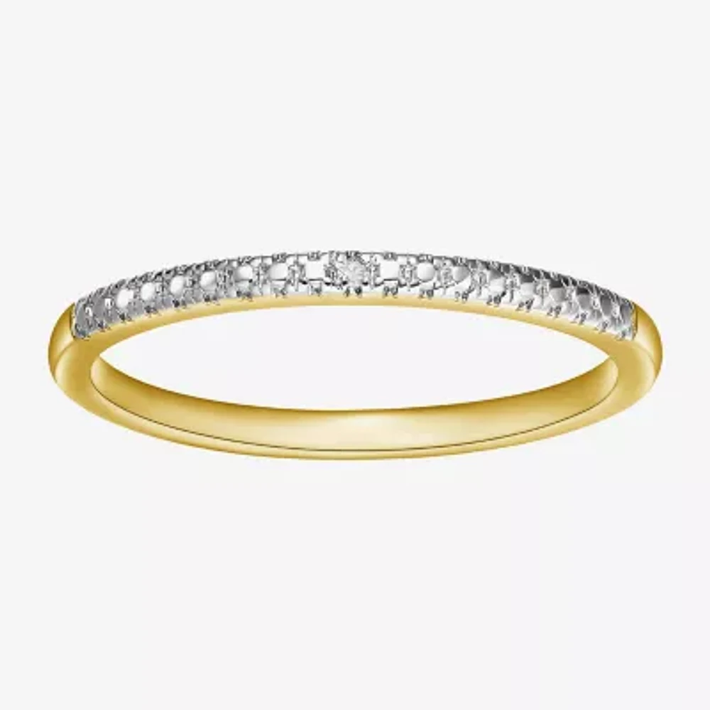 Sparkle Allure Womens White Diamond Accent Delicate Band