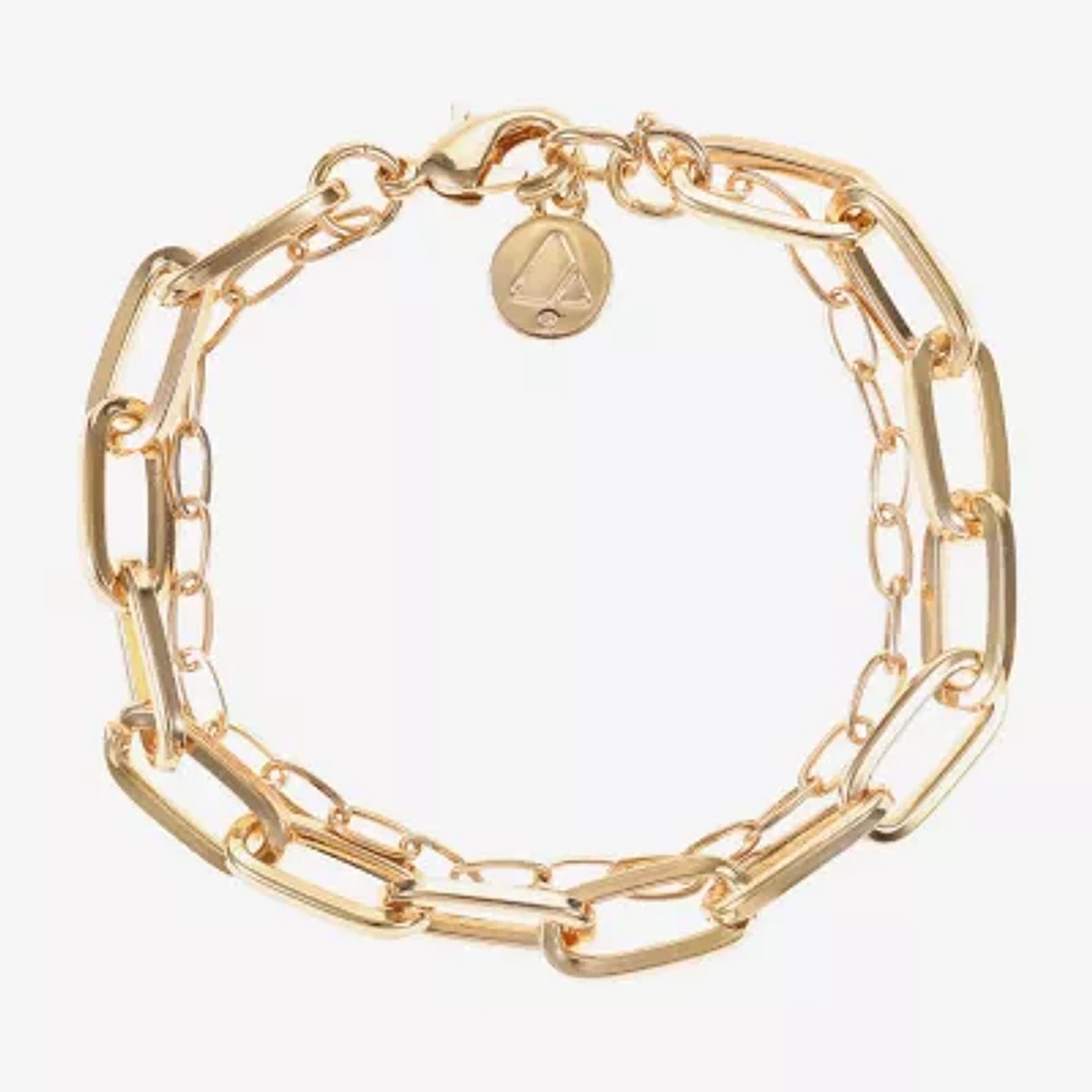 Liz Claiborne Layered Womens Solid Link Bracelet