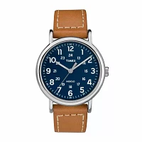 Timex Weekender 40MM Mens Brown Strap Watch-Tw2r42500jt