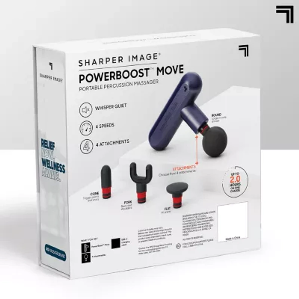 Sharper Image Powerboost Move Deep Tissue Portable Percussion Massager