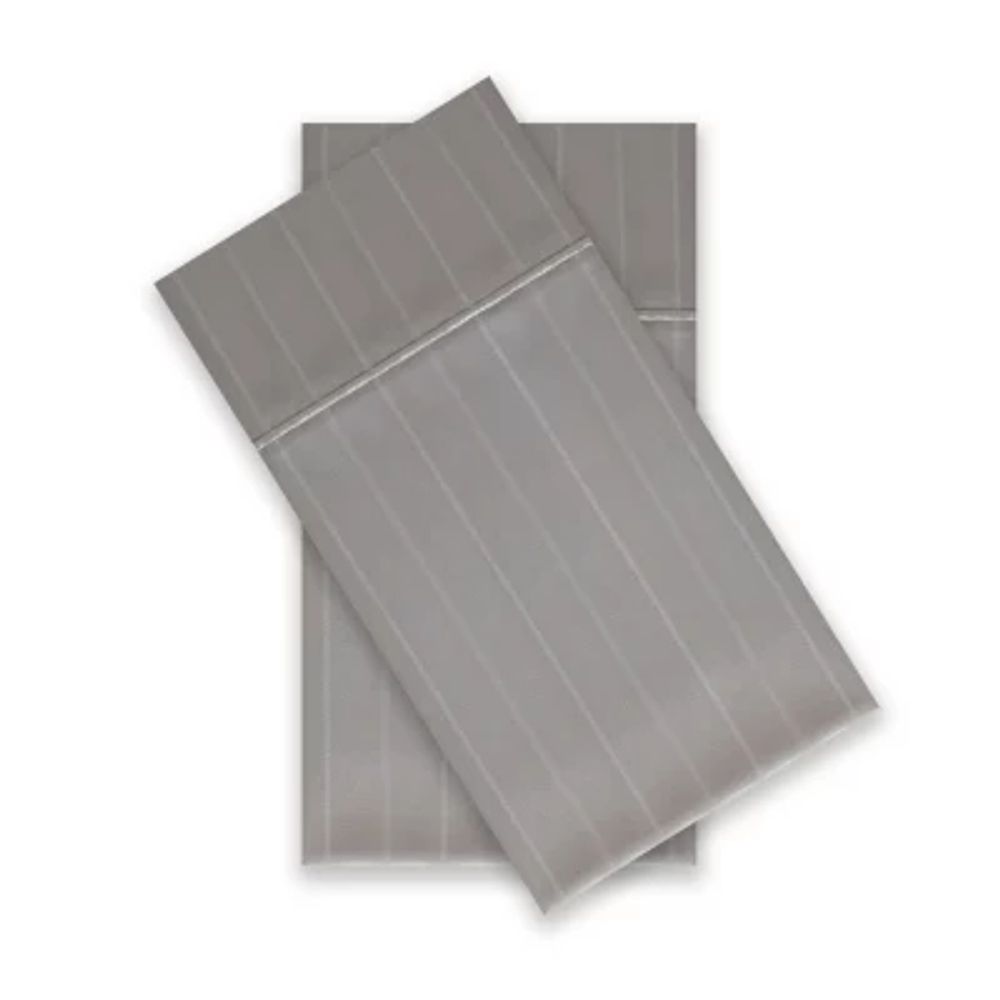 Liz Claiborne Luxury 600tc Cotton Sateen Wrinkle Free 2-Pack Pillowcases