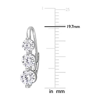 Womens CT. T.W. Lab Created White Moissanite Sterling Silver Drop Earrings