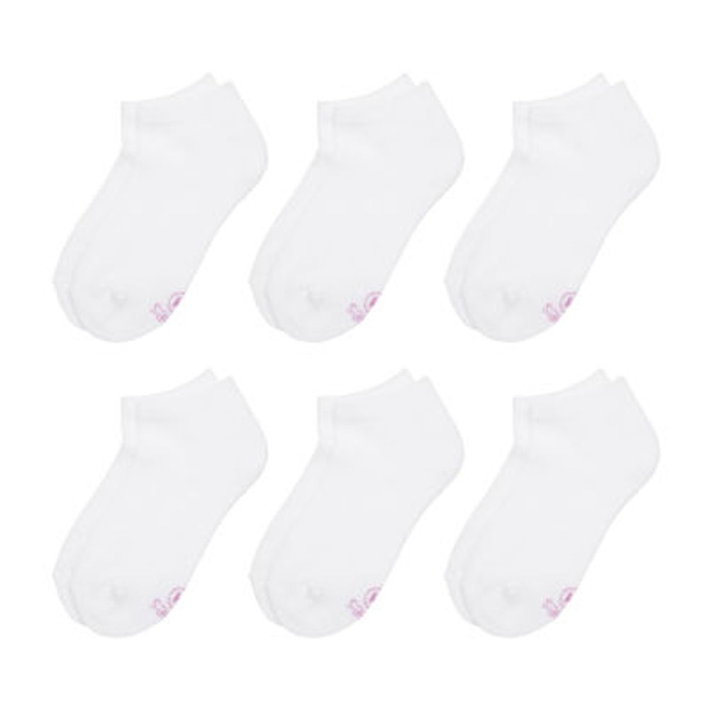 Hanes Ultimate Little & Big Girls 6 Pair Low Cut Socks
