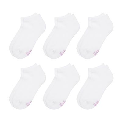 Hanes Ultimate Little & Big Girls 6 Pair Low Cut Socks