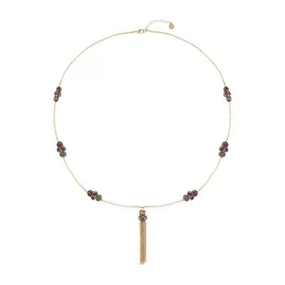 Monet Jewelry Womens Multi Color 31 Inch Pendant Necklace