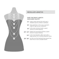 Mixit Silver Tone Pendant Necklace & Drop Earrings Womens White 2-pc. Jewelry Set