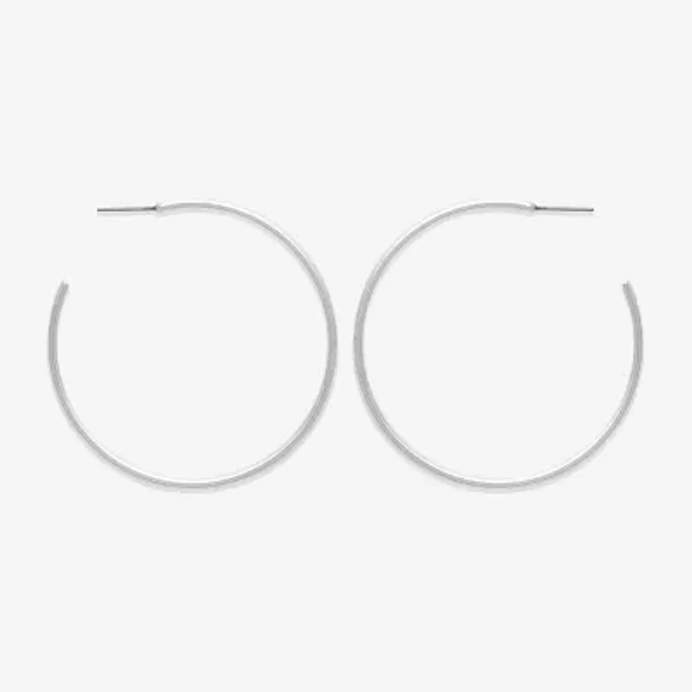 Mixit Womens 50.8mm Hypoallergenic Hoop Earrings
