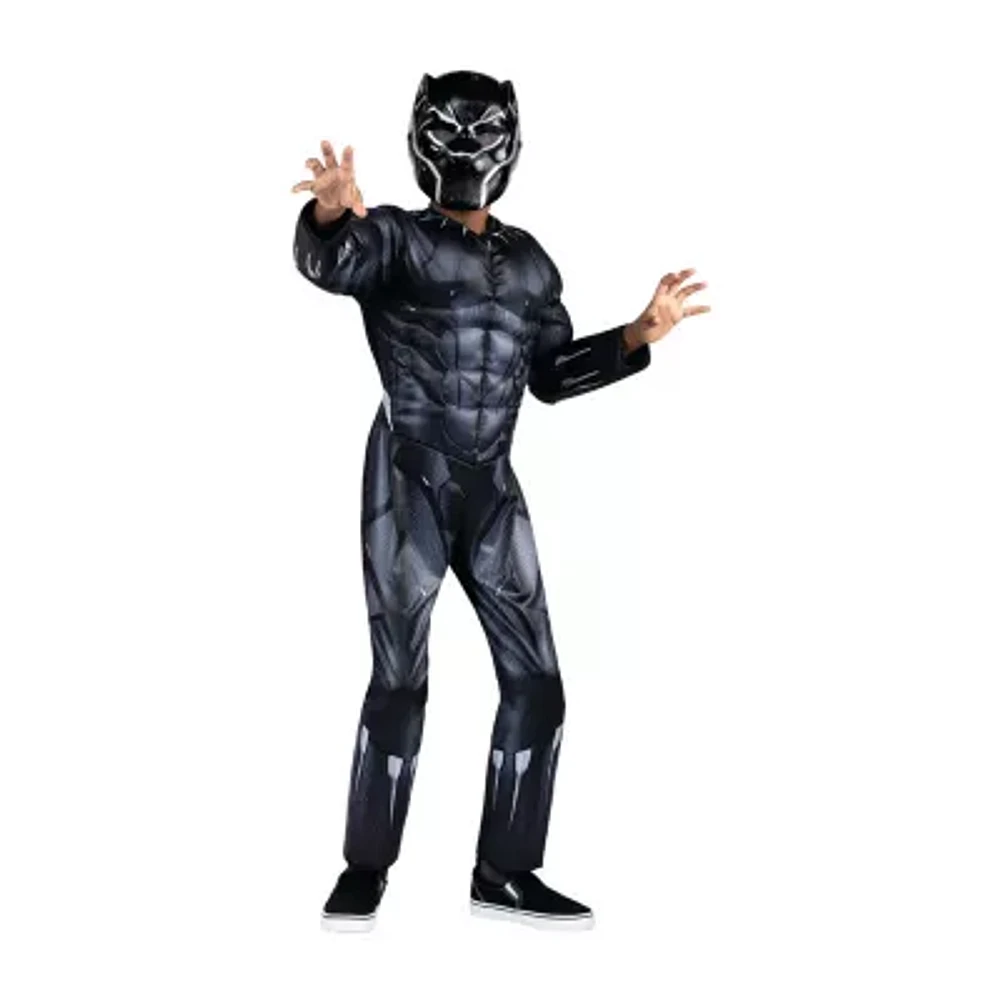 Little & Big Kid Boys Qualux Avengers Black Panther Marvel Costume